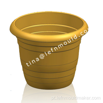 Molde para vasos de flores Molde de vaso de plantas de injeção de plástico para jardim